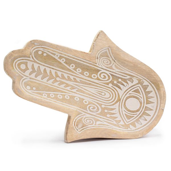 Lange Tray 30x20,5x2,5 cm - Hamsa Whitewash
