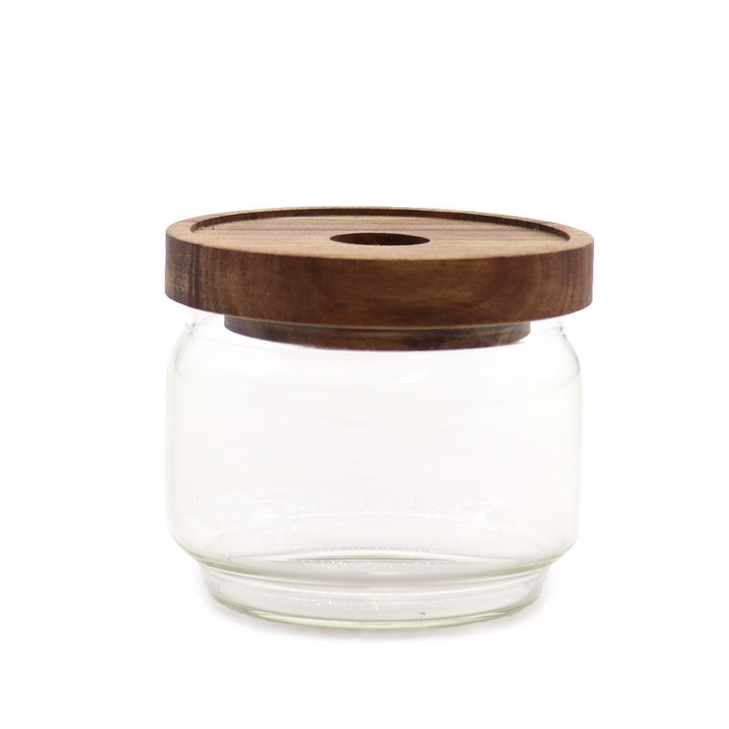Cottage Bamboe Glazen Pot - 7cm