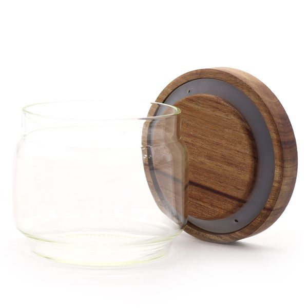 Cottage Bamboe Glazen Pot - 7cm