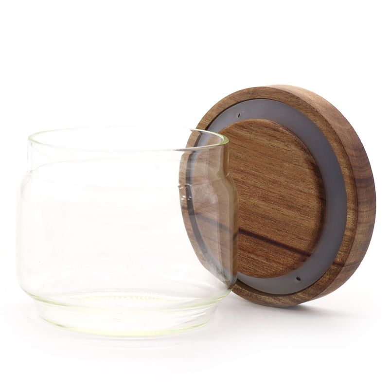 Cottage Bamboe Glazen Pot - 7cm