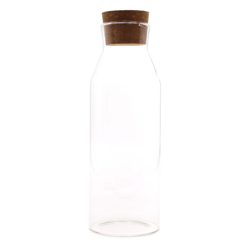 Cottage Kurk Glazen Pot - Helder - 25cm