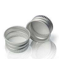 Dop voor Glazen Pipetfles – Aluminium Zilver