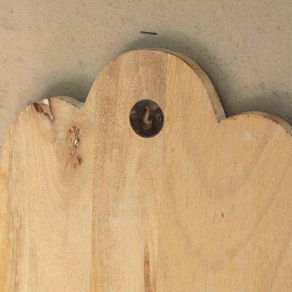 Mangohout Hamsa Wandplaquette – Whitewash