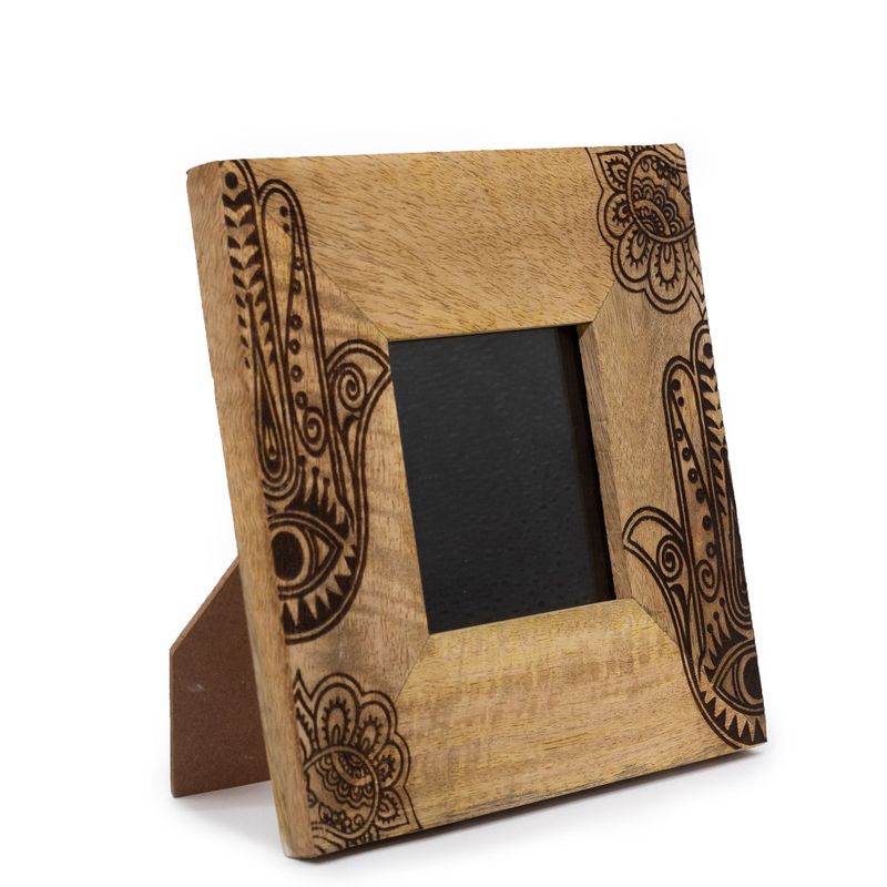 Kleine Mangohouten Fotolijst (voor 10x15cm) 20x20x2cm - Hansa - Zwart