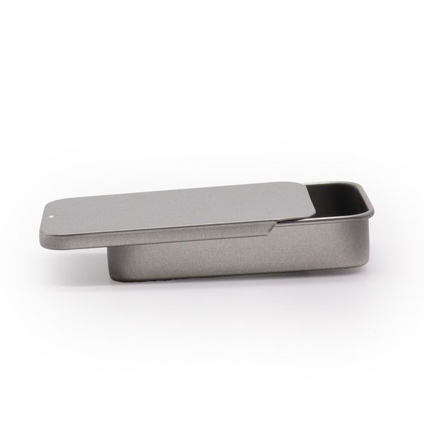 Schuifdeksel Mini Blikdispenser - 15g (8x3,4x1,2cm)