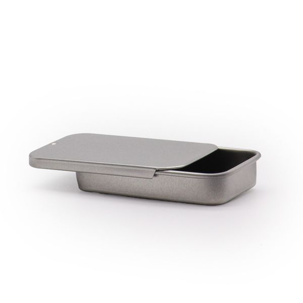 Schuifdeksel Mini Blikdispenser - 20g (7x4,2x1,5cm)