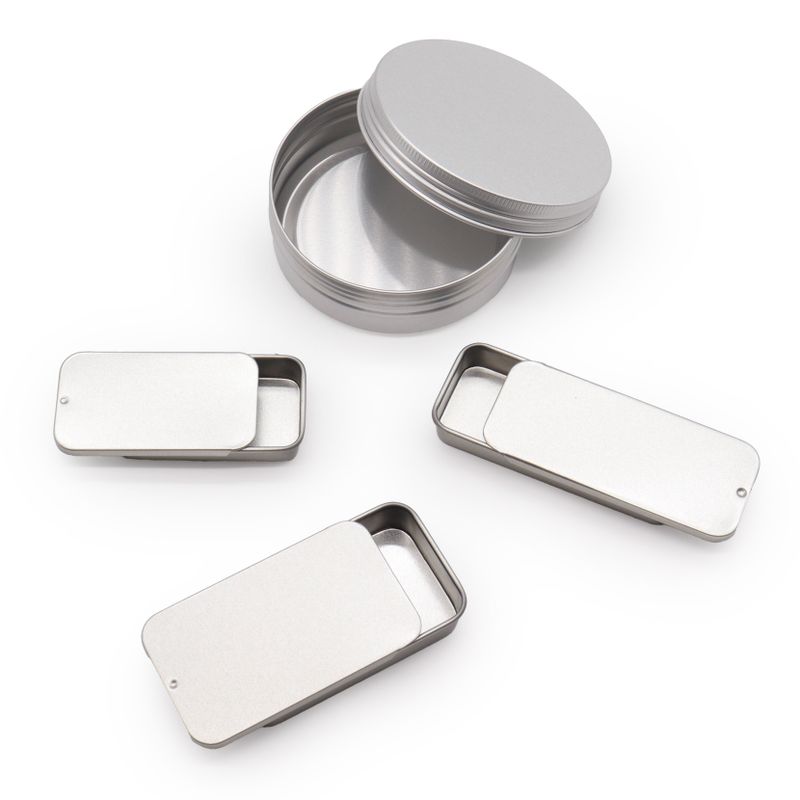Schuifdeksel Mini Blikdispenser - 20g (7x4,2x1,5cm)