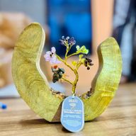Boomtuin Edelsteen - Mango Open Ring - Zeven Chakra - 60 steentjes