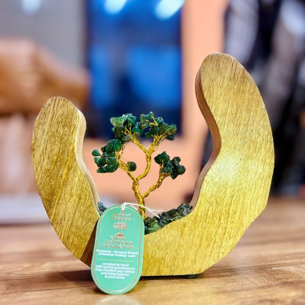 Boomtuin Edelsteen - Mango Open Ring - Groene Aventurijn - 60 steentjes