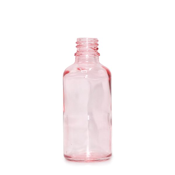 30ml Roze Roze Glazen Pipetfles - Zonder Dop