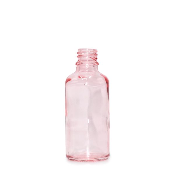 10ml Roze Roze Glazen Pipetfles - Zonder Dop