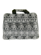 Gewatteerde Laptoptas (Olifantenmotief) 33x24x3 cm