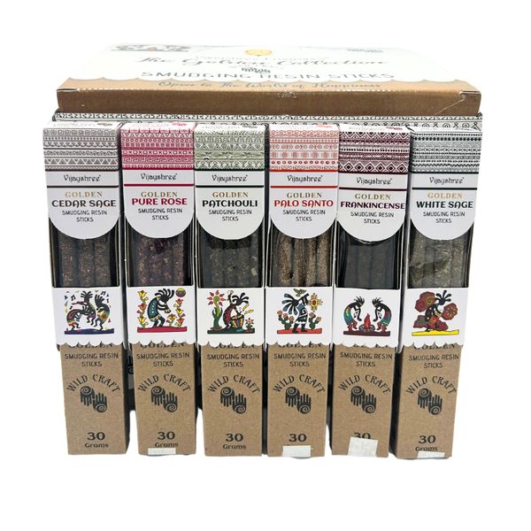 30g Gouden Smudging Harsstokjes Display Set