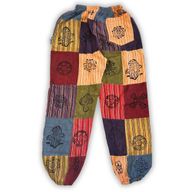 Nomad Sari - Paddestoelbroeken - Blockprint Designs - Oranje Tinten - S/M