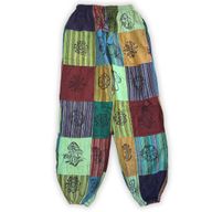 Nomad Sari - Paddestoelbroeken - Blockprint Designs - Groene Tinten - S/M
