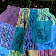 Nomad Sari - Paddestoelbroeken - Blockprint Designs - Groene Tinten - S/M