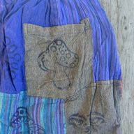 Nomad Sari - Paddestoelbroeken - Blockprint Designs - Paarse Tinten - S/M