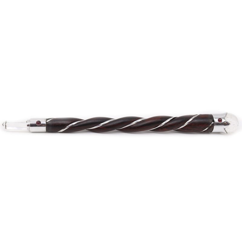 Wand van Gedraaid hout en Rotskwarts