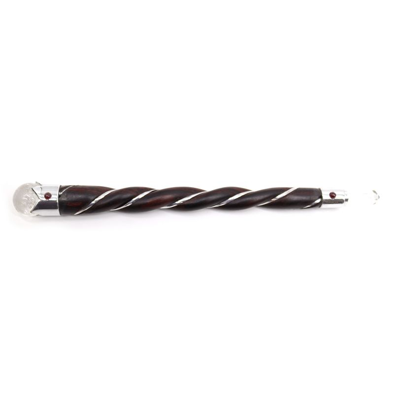 Wand van Gedraaid hout en Rotskwarts
