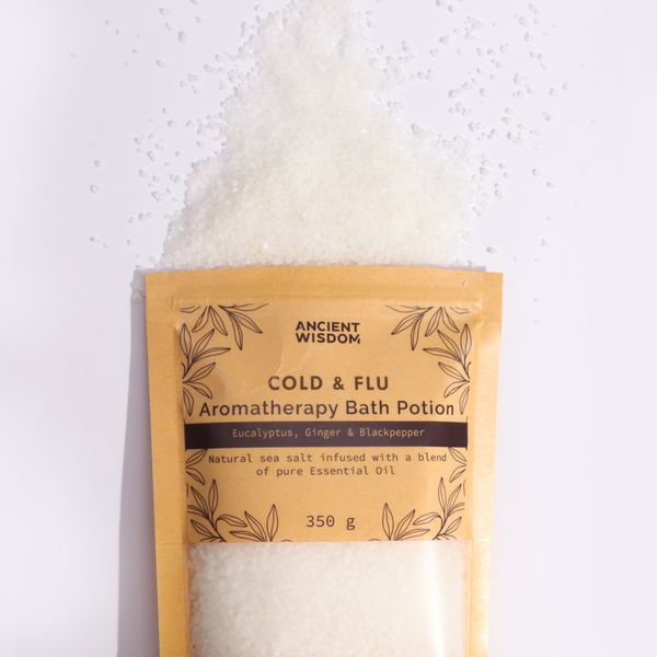 Aromatherapie Bad Zout - 350gr - Verkoudheid en Griep
