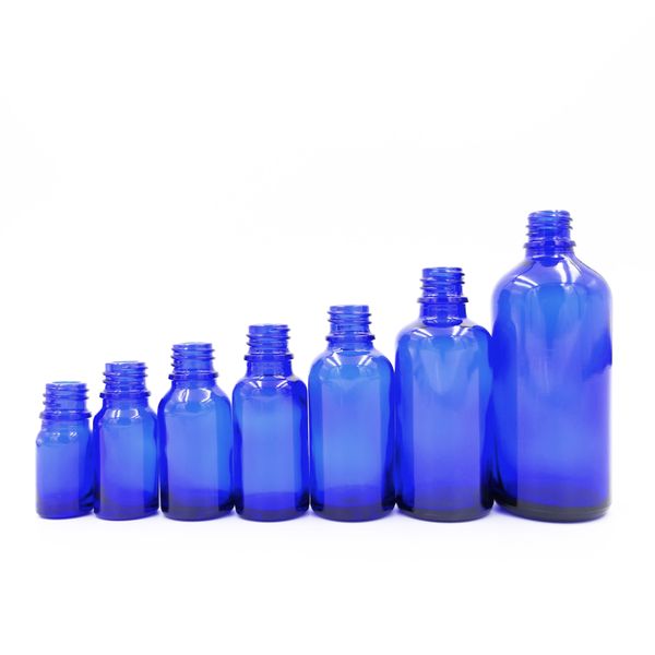 5ml Blauwe Glazen Druppelfles - Geen Dop