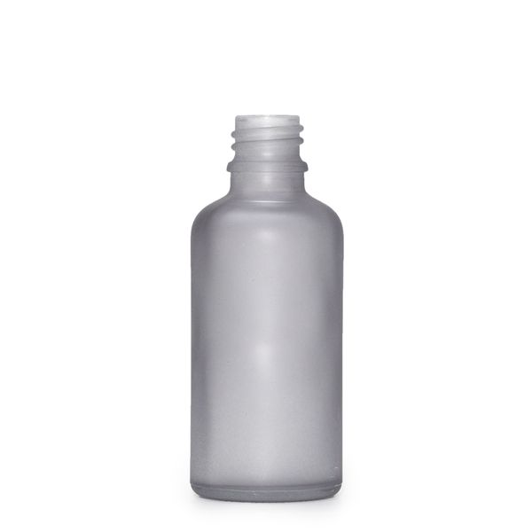 30ml Mat Grijze Glazen Druppelfles – Zonder Dop