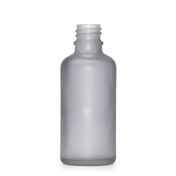 50ml Mat Grijze Glazen Druppelfles – Zonder Dop