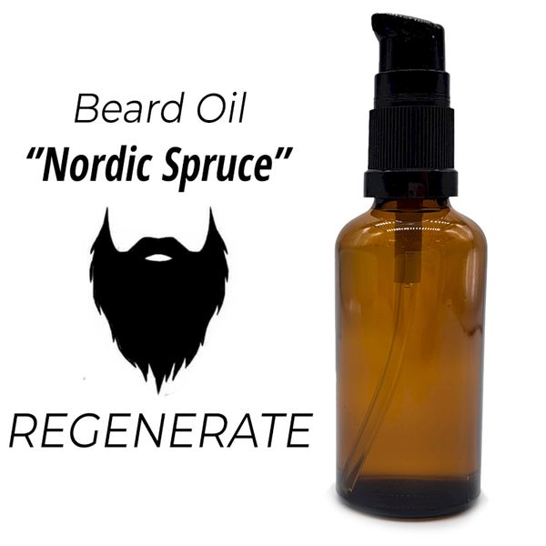 50ml Baardolie - Noordse Spar - Ongeëtiketteerd