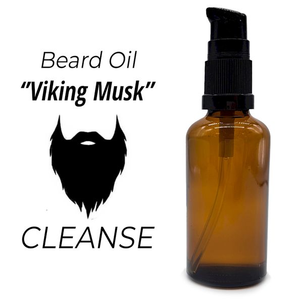 50ml Baardolie - Viking Musk - Ongeëtiketteerd