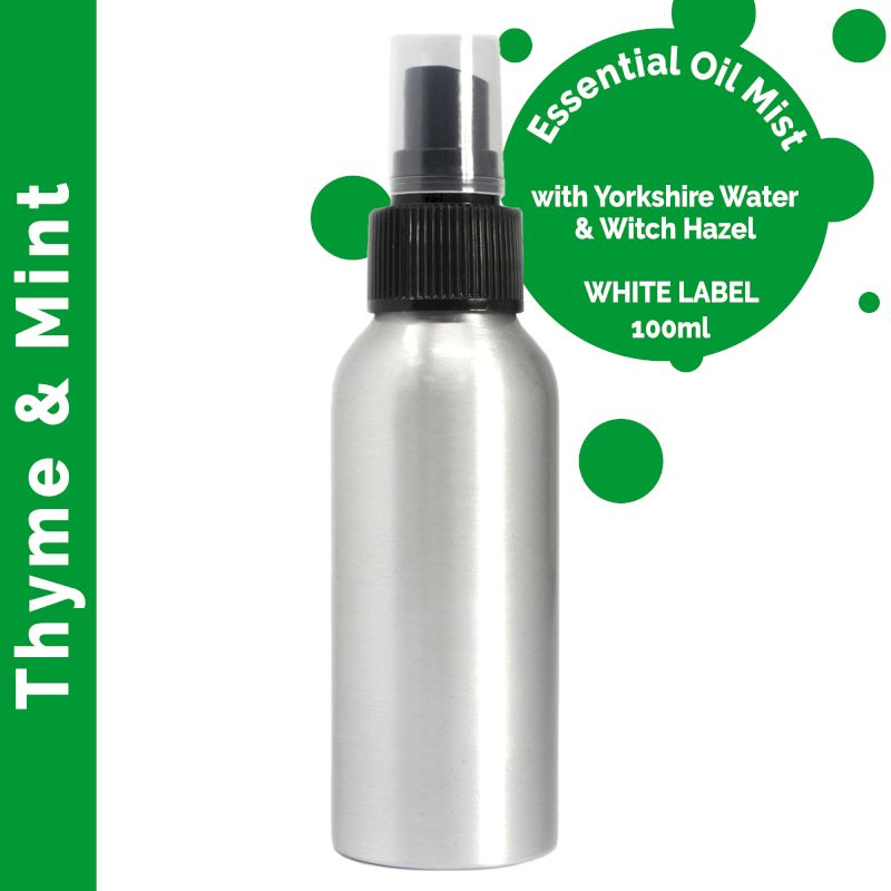 100ml Etherische Olie Mist - Tijm & Munt - White Label