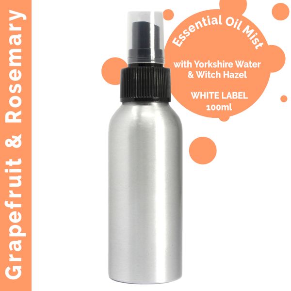 100ml Etherische Olie Mist - Grapefruit en Rozemarijn - White Label