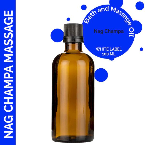 Nag Champa Massage olie 100ml - Wit Label