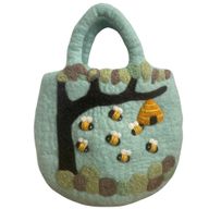 Boom en Bijenkorf Vilt Tas - 35x27cm