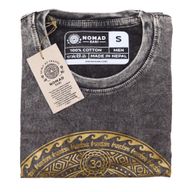 Kleine Steen Gewassen T-shirt - Chakra - Donkergrijs