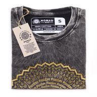Kleine Steen Gewassen T-shirt - Mandala - Donkergrijs