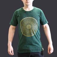 Kleine Steen Gewassen T-shirt - Mandala - Groen