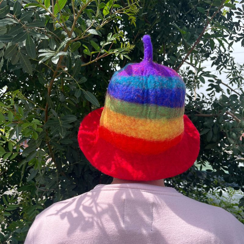 Vilt Sauna Kom Hoed - Regenboog