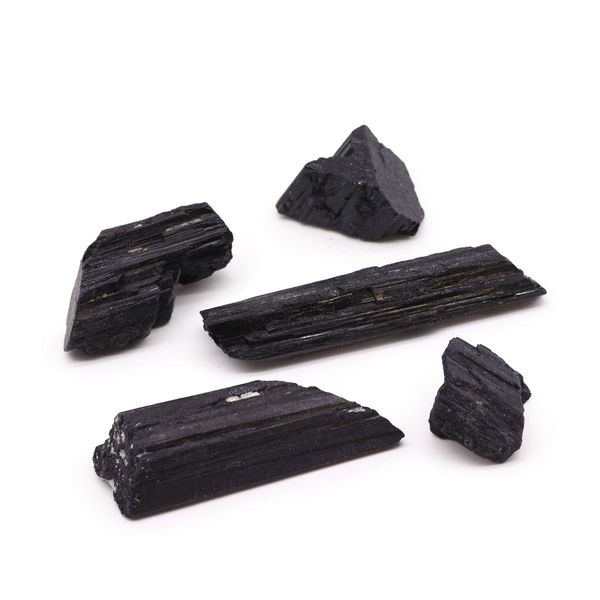 Indiase Zwarte Toermalijn – 1 kg (ca. 20-30 Stuks, 5-10 cm)