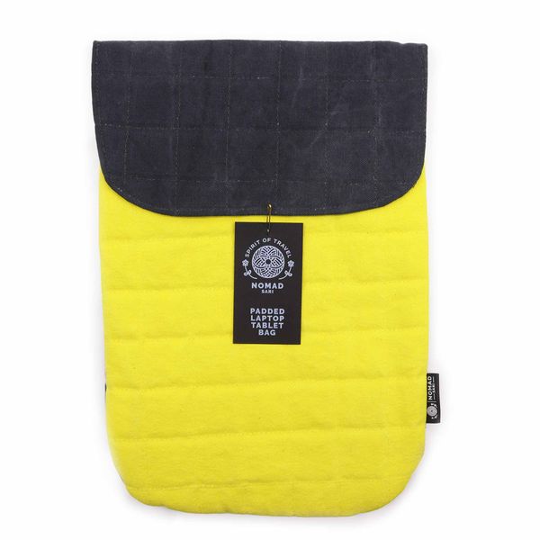 Laptop Beschermhoes - Knalgeel - 14oz Stonewash