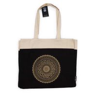 Extra Grote Draagtas (38x15x43cm) Chocolade Steenwas 14oz - Vrijheid Mandala