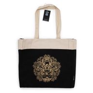 Extra Grote Draagtas (38x15x43cm) Chocolade Steenwas 14oz - Vrijheid Hamsa