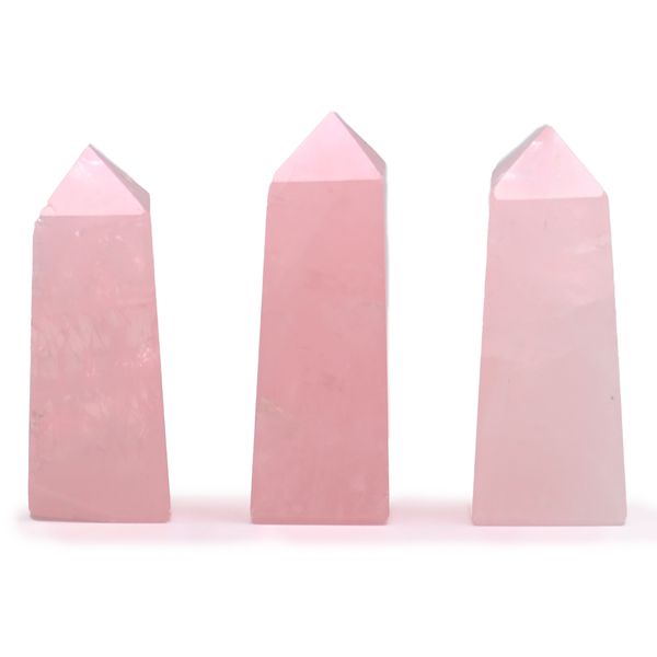 Edelsteen Obelisk Punt ca. 5 cm – Rozenkwarts