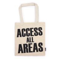 Iconische Basic Draagtas - TOEGANG TOT ALLE GEBIEDEN - (40x36cm) - Naturel 4oz
