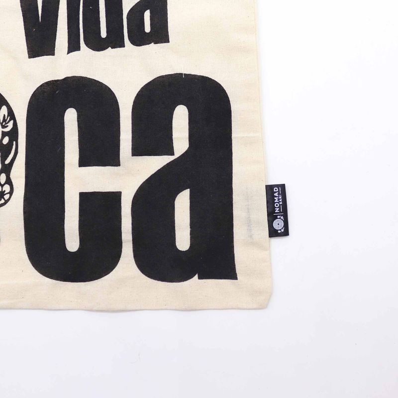 Iconische Basic Draagtas - Mi Vida Loca - (40x36cm) - Naturel 4oz