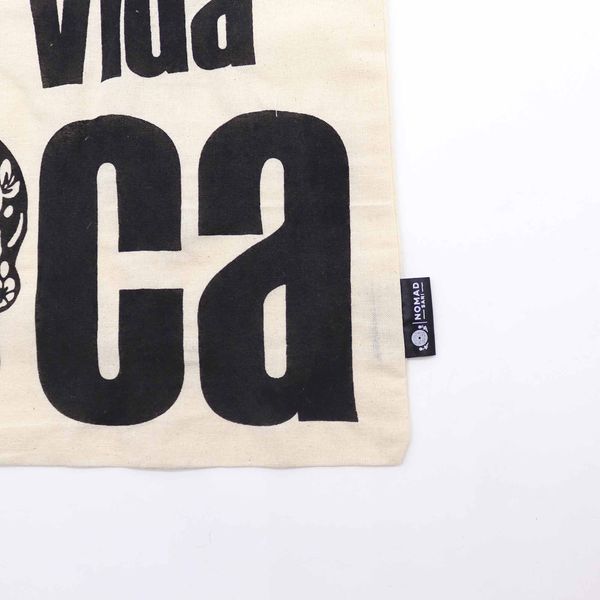 Iconische Basic Draagtas - Mi Vida Loca - (40x36cm) - Naturel 4oz