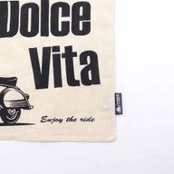 Iconische Basic Draagtas - La Dolce Vita - (40x36cm) - Naturel 4oz