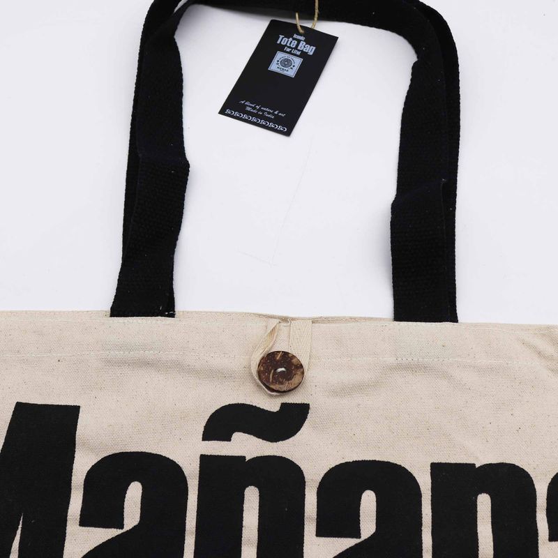 Iconische Classic Draagtas - Mañana Mañana - Naturel 10oz (36x43x10cm)