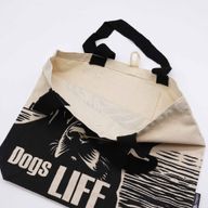 Iconische Classic Draagtas - Het is een Hondenleven - Wit 10oz (36x43x10cm)