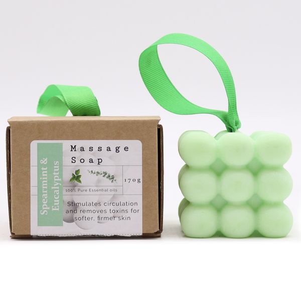 Massagezeep in een doos- Kruizemunt & Eucalyptus
