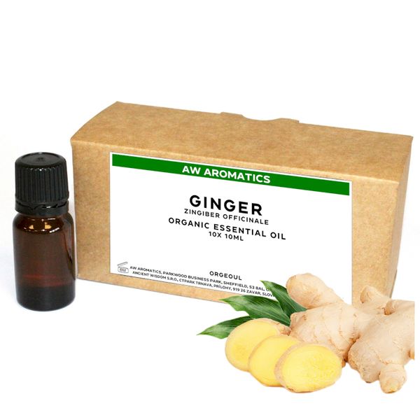 Gember Biologische Essentiële Olie 10ml - ONGELABELD